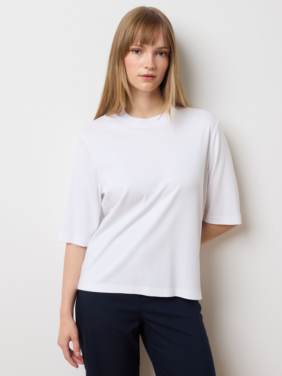 T-shirt bianca regular fit_1