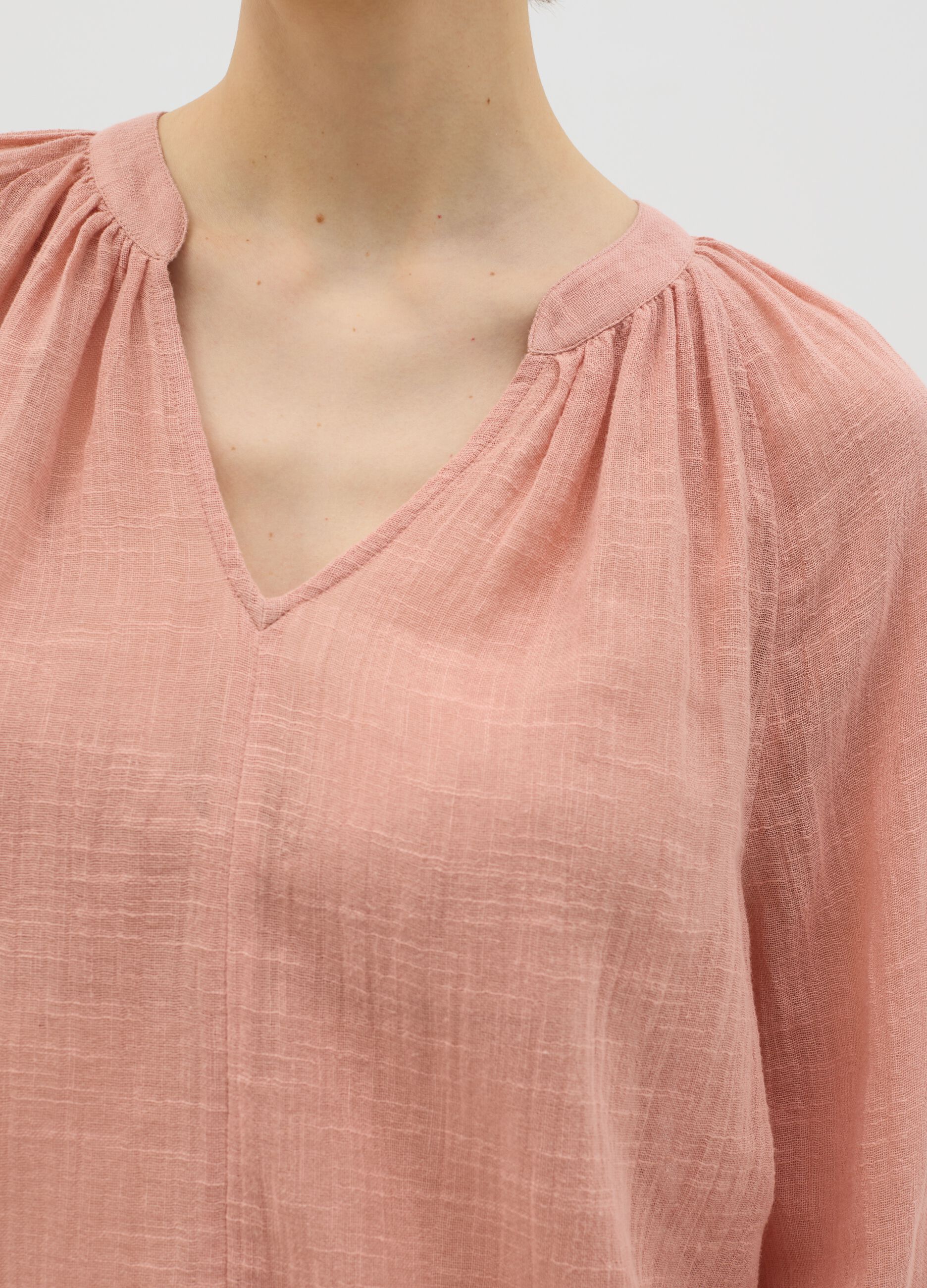 Pink brushed blouse