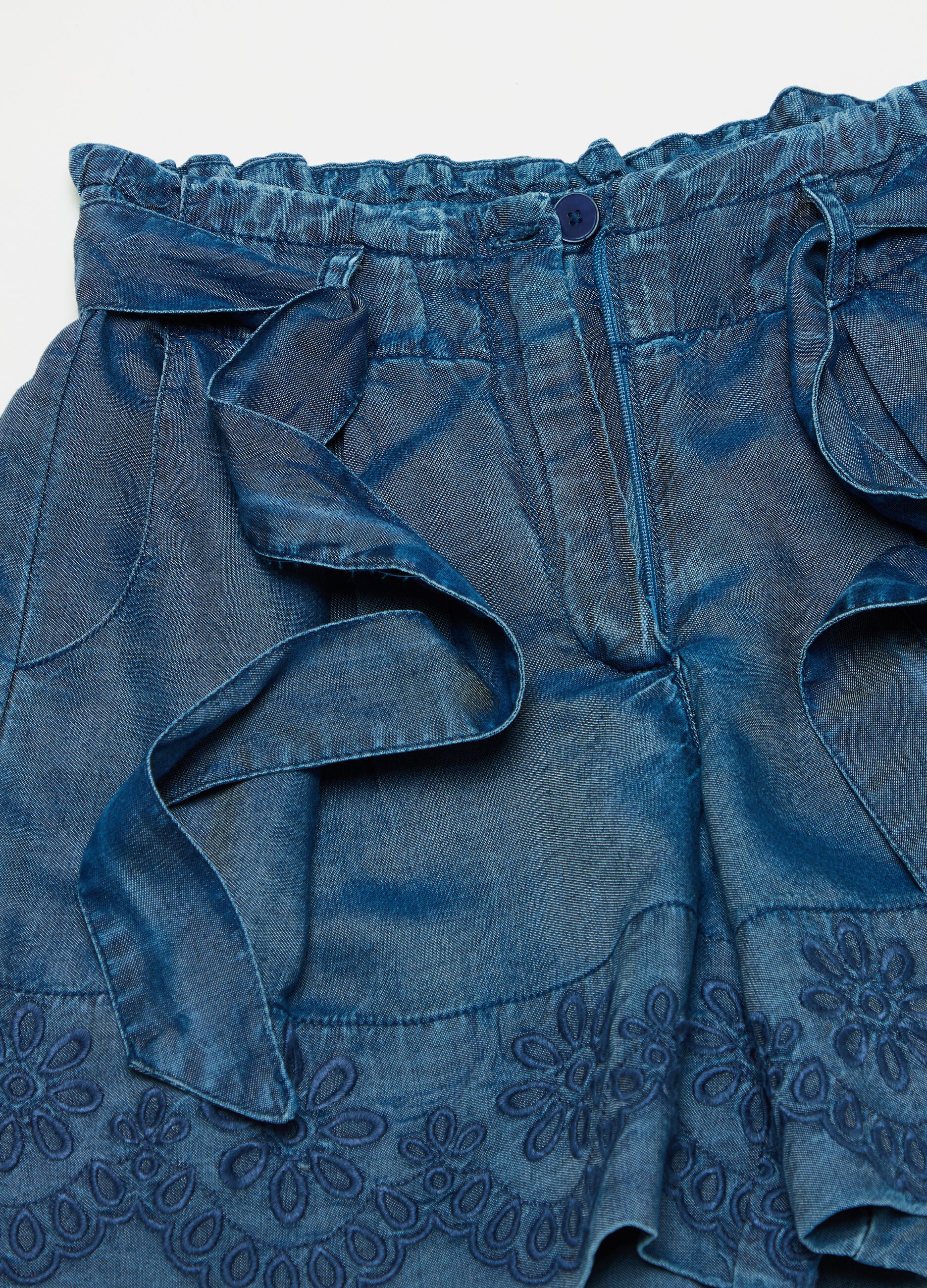 Shorts in TENCEL™ Lyocell con ricamo