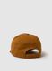 Brown pure cotton children's baseball cap with patch_1