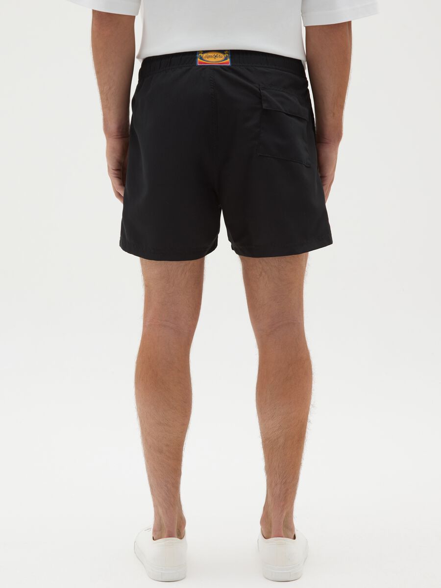 Pantaloncini da uomo in nero regular fit_3
