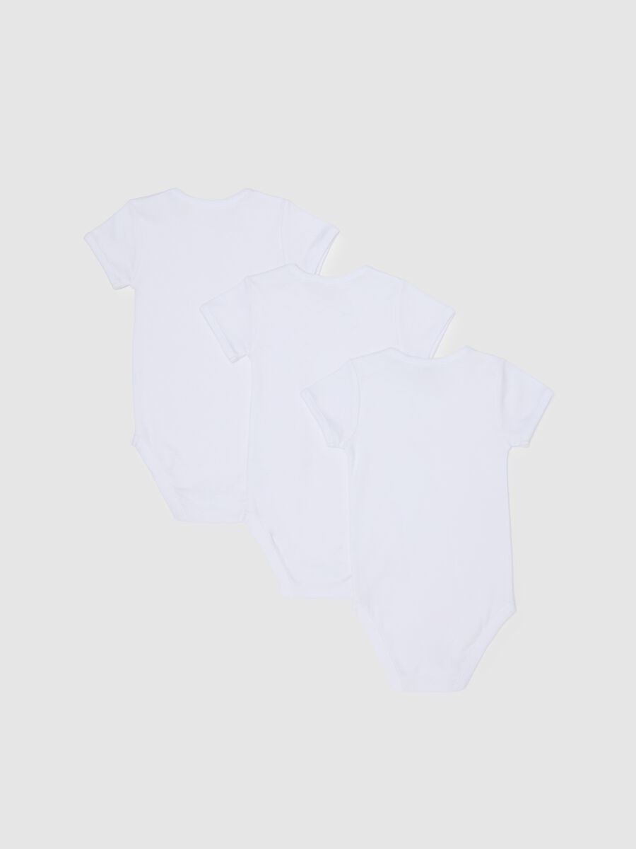 White newborn cotton bodysuit tripack_1
