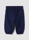 Midnight blue trousers in pure organic cotton_1