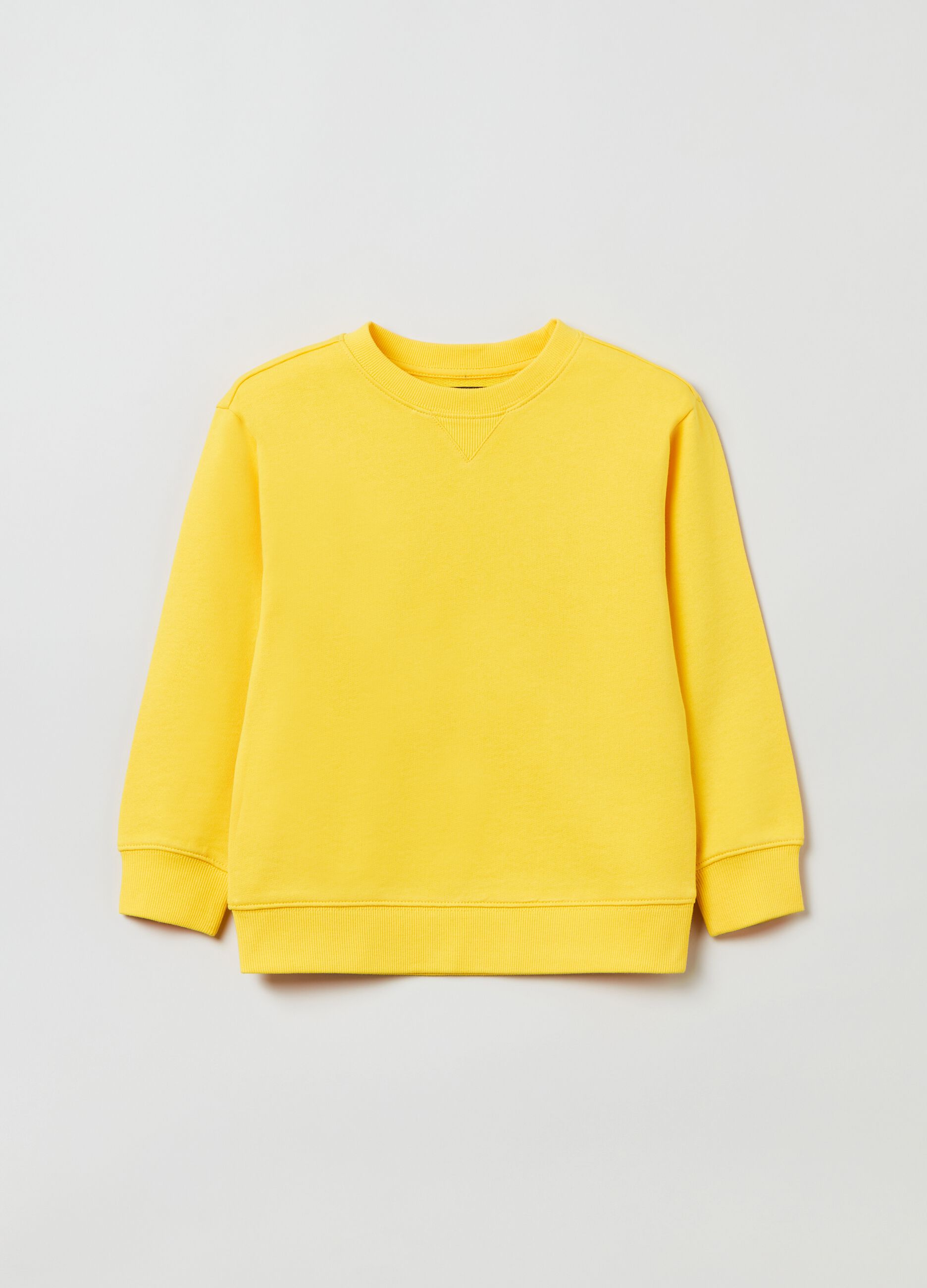 Sweatshirt in French Terry with round neck