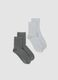 Two-pack of multicolour socks in stretch organic cotton_0