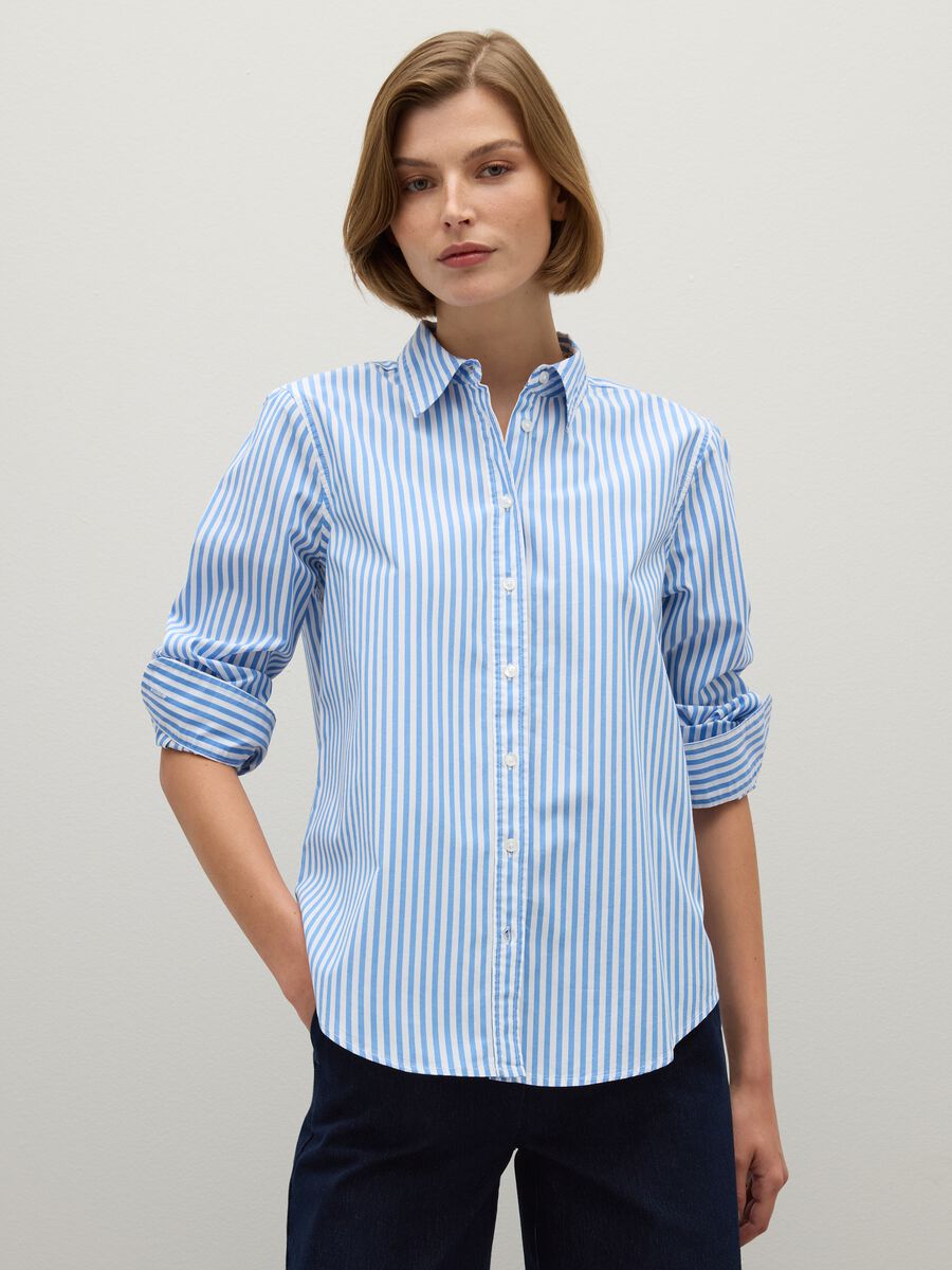 Multicoloured pure cotton regular fit shirt_1