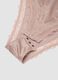 Pink stretch microfibre bodysuit with lace trim_1