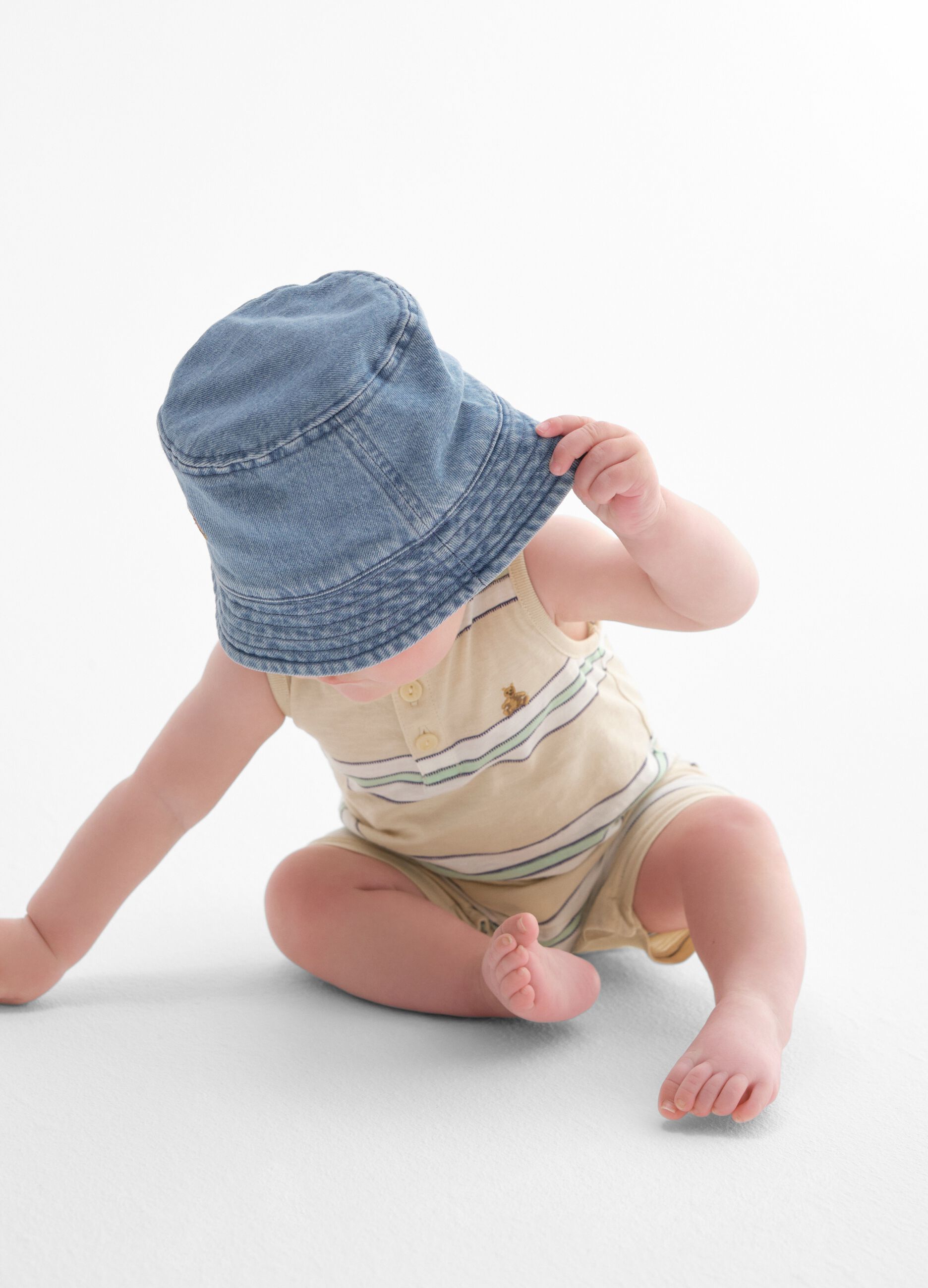 Cappello alla pescatora in denim _3