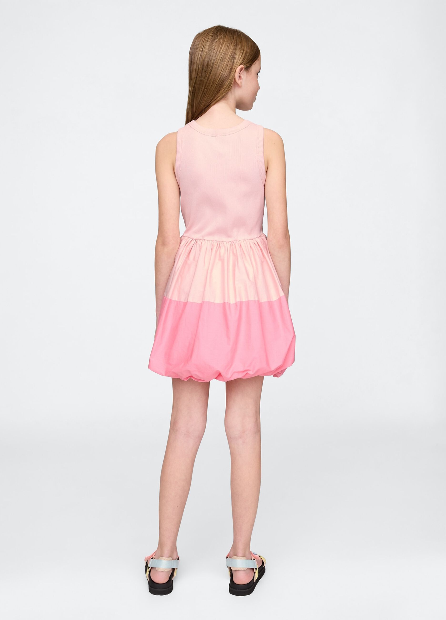 Sleeveless Pink Cotton Dress