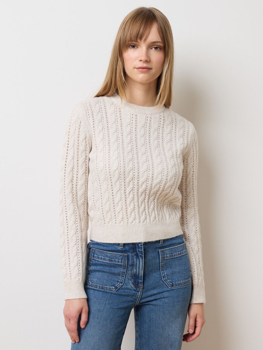 Maglione beige regular fit_0