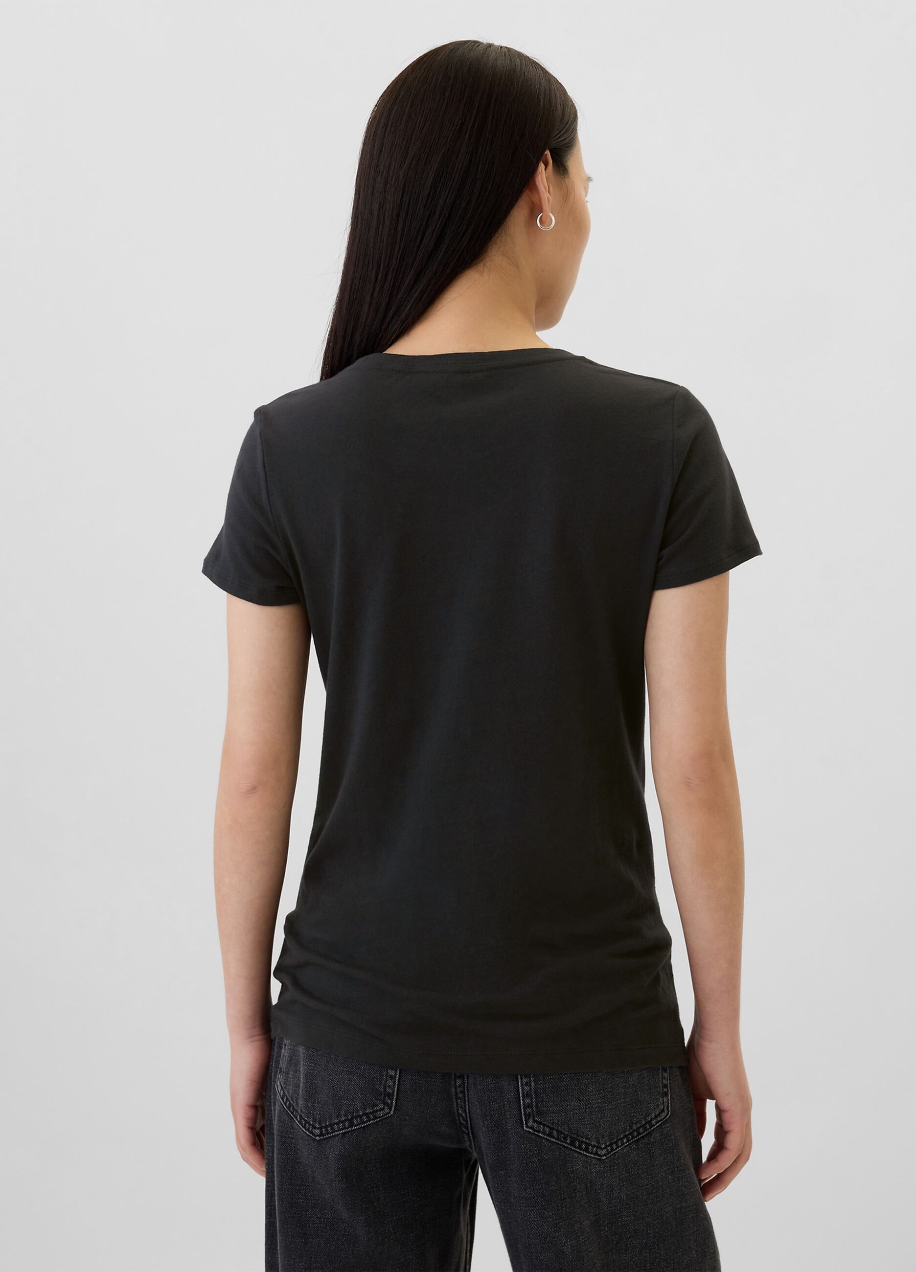T-shirt with logo print in foil