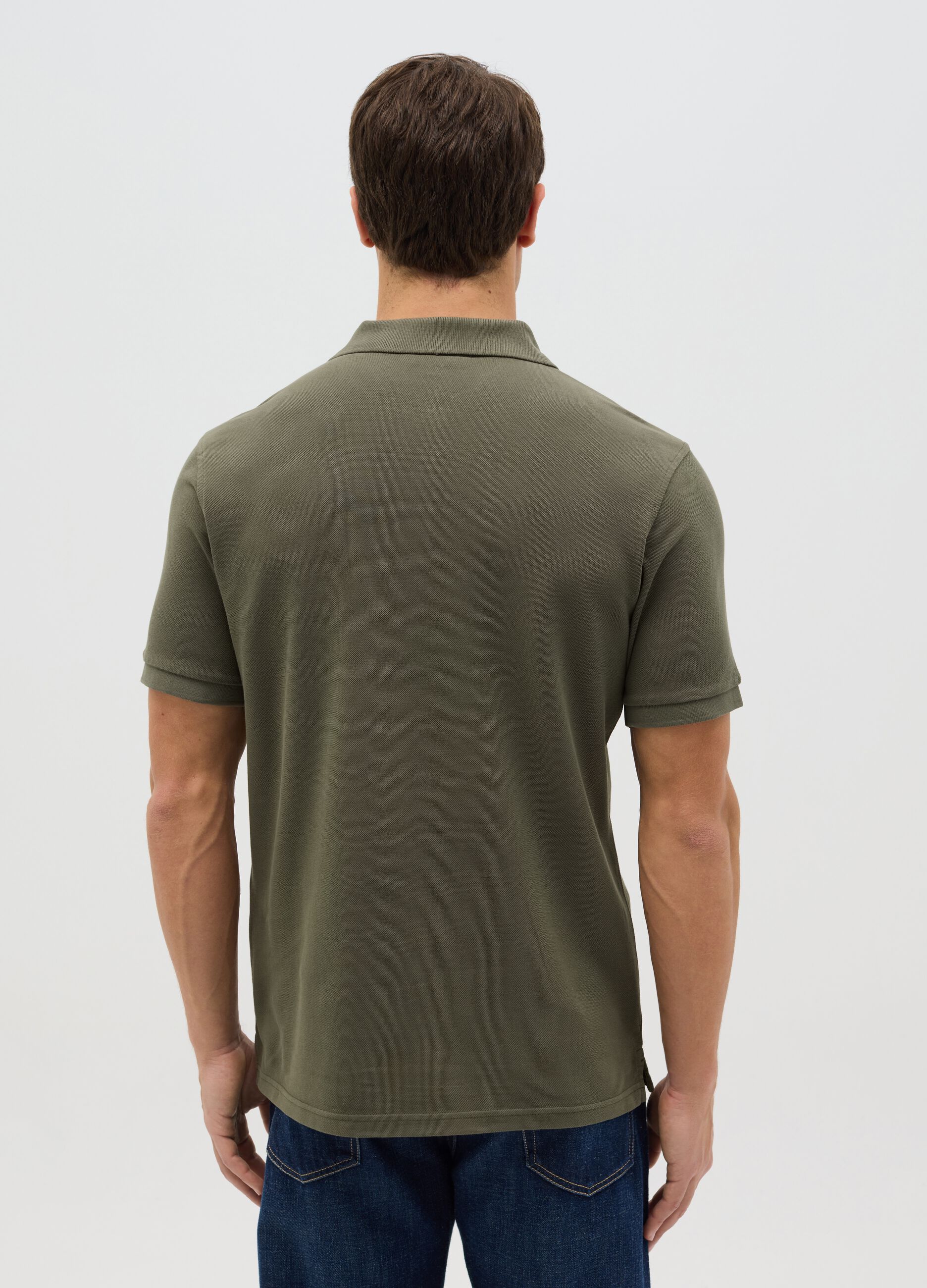 100% cotton piqué polo shirt