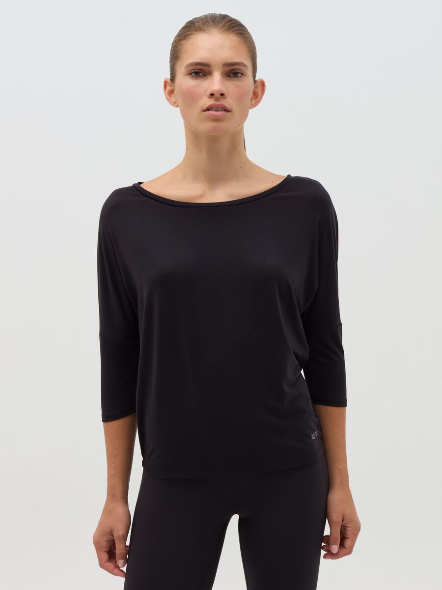 T-shirt with three-quarter sleeves_0