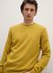 Regular fit yellow crew neck sweater in pure lambswool_3