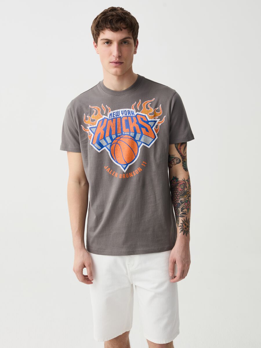 T-shirt con stampa NBA New York Knicks_0