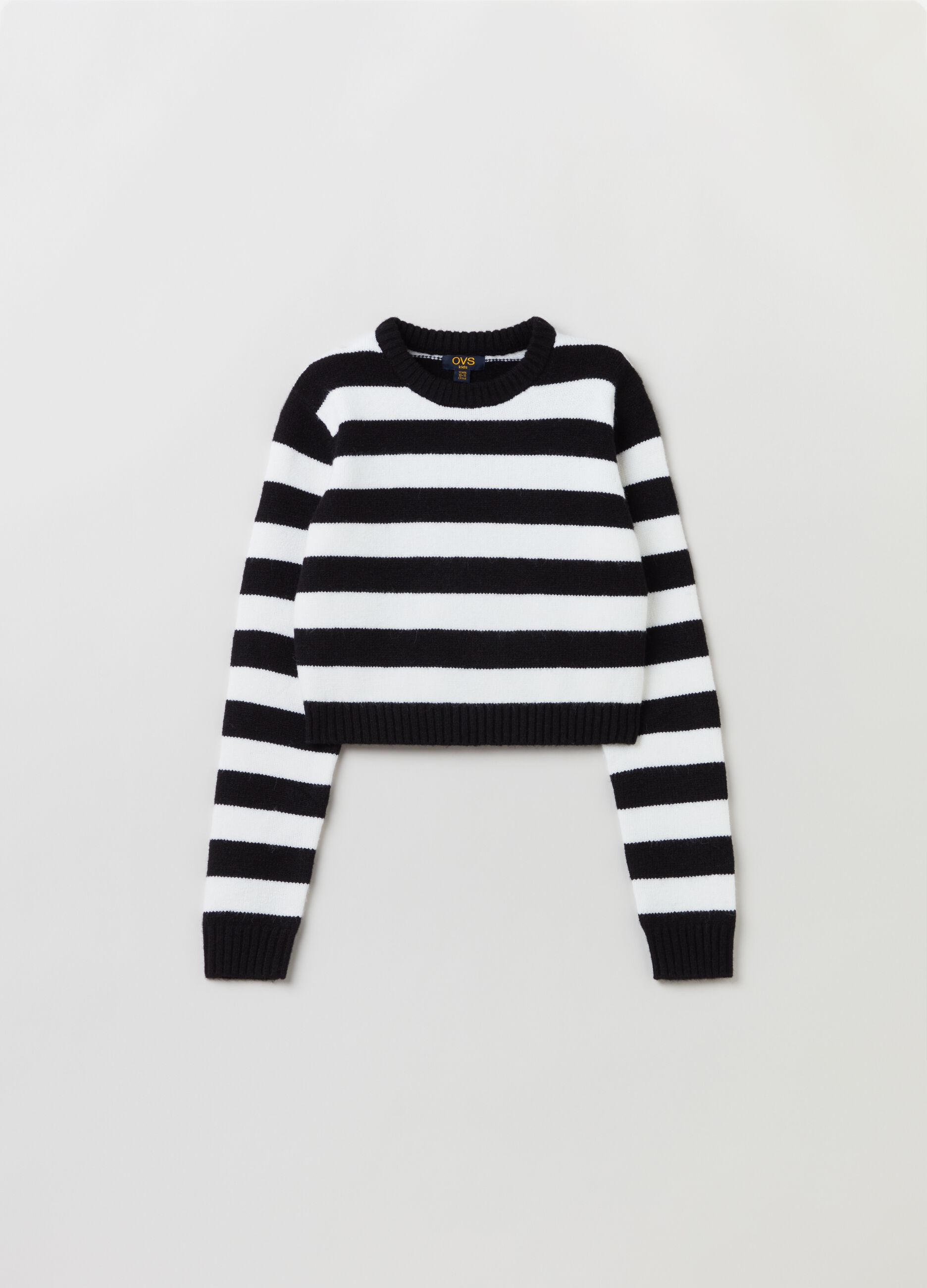 Pullover con fantasia a righe_0