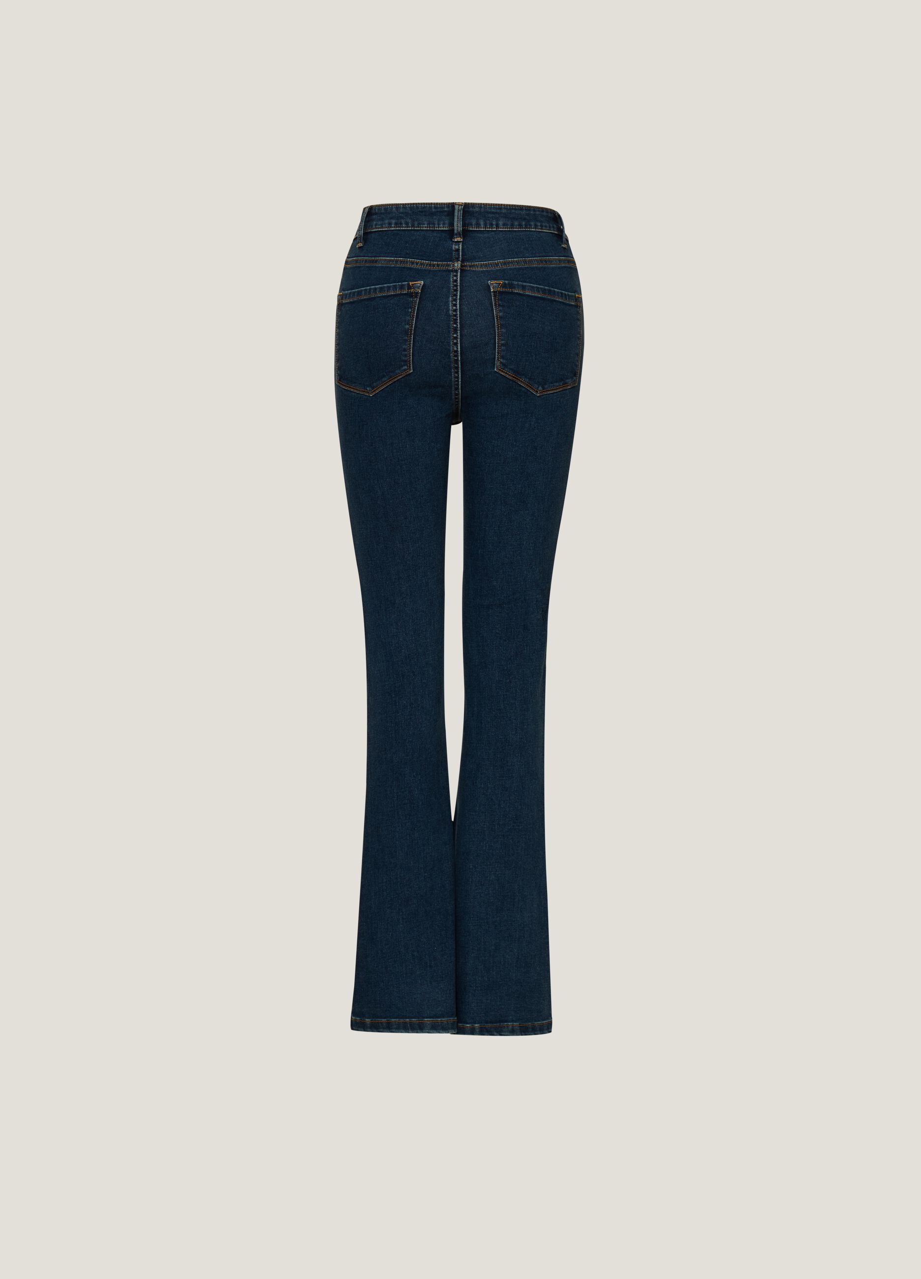 Ultra-slim flare-fit jeans