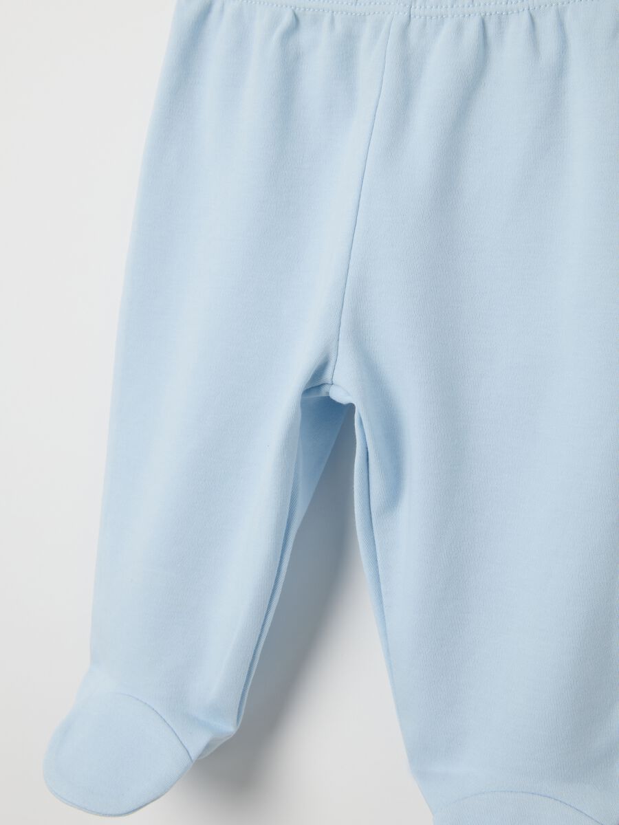 Bipack pantaloni da neonato in puro cotone multicolor_3