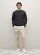 Maglione in pura lana grigio regular fit_1