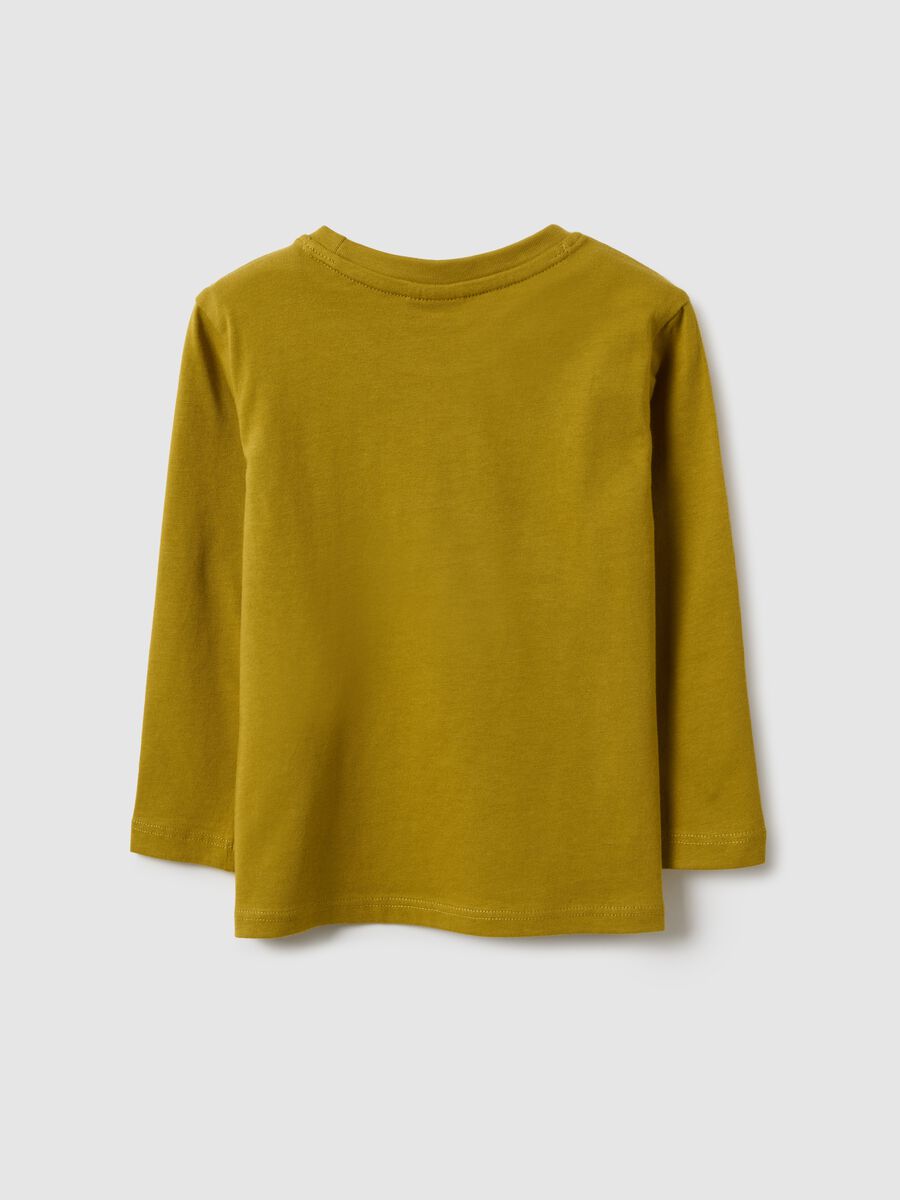 Green pure cotton regular fit t-shirt for baby_1