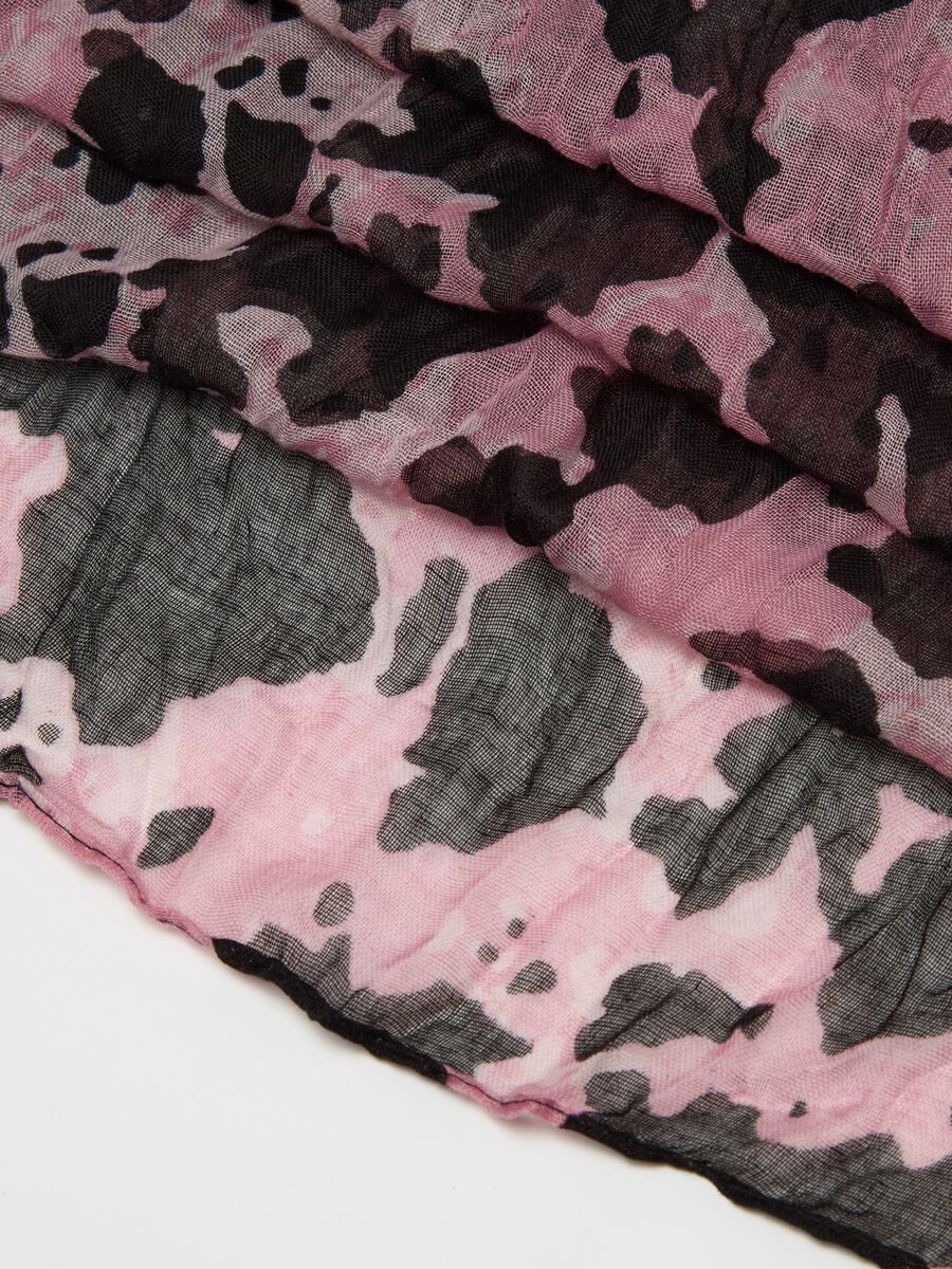 Crinkle-effect speckled pashmina_2