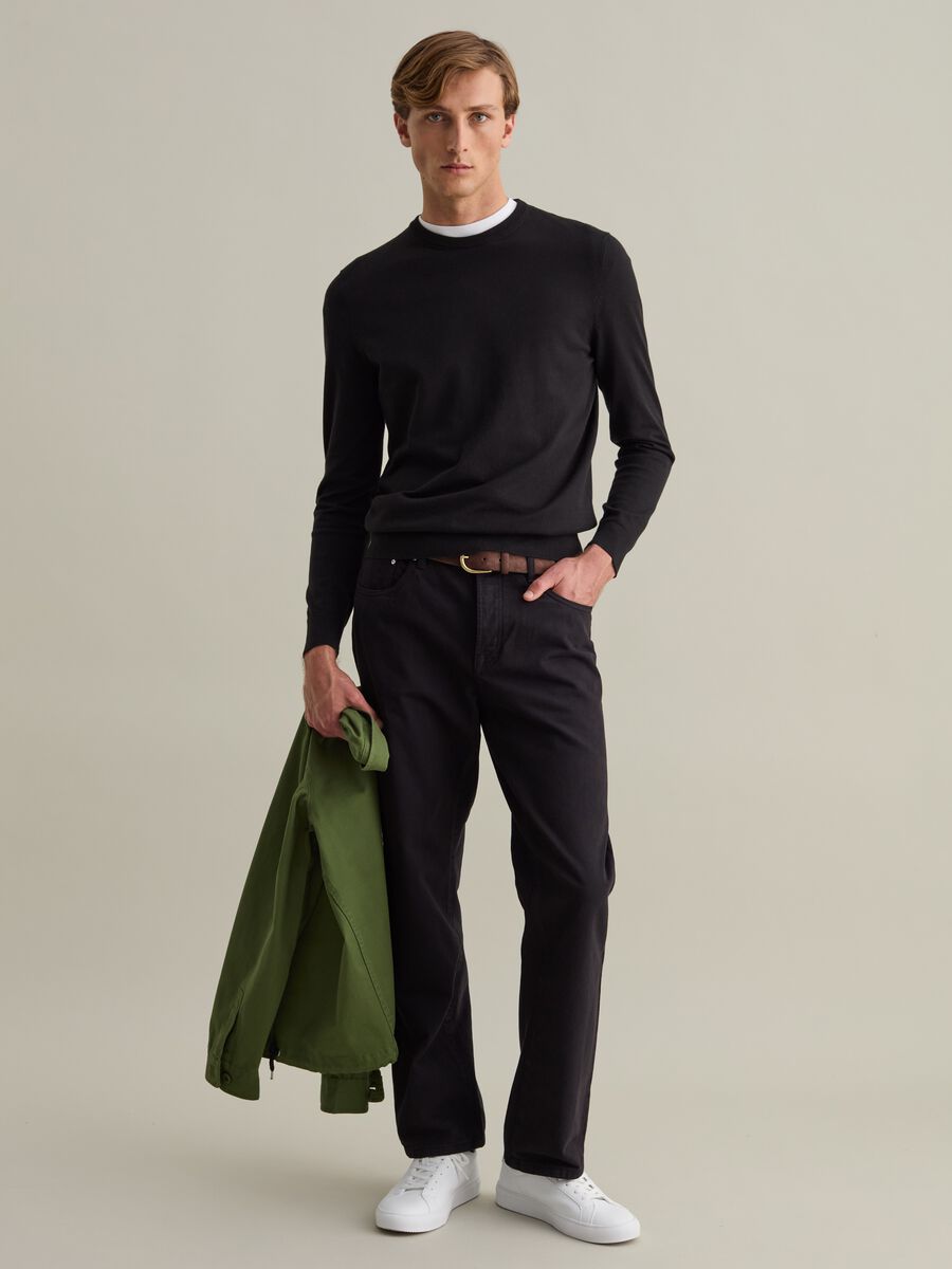 Straight-fit jeans in cotton twill_1