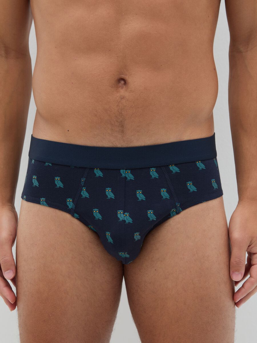 Multicolour Stretch Cotton Tripack Briefs_1