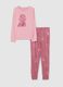 Pink pure cotton pyjamas with regular fit_4