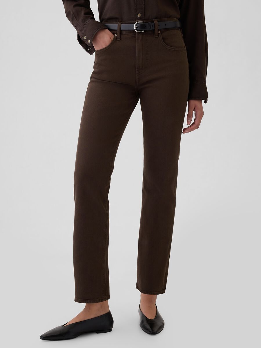 Straight-fit trousers in stretch cotton_1