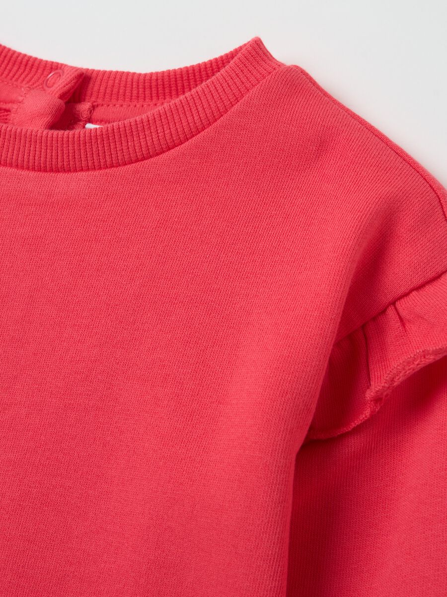 French terry sweatshirt with frills_3