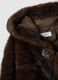Soft Brown Coat with Hood Regular Fit_5
