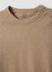 Beige pure cotton regular fit T-shirt_5