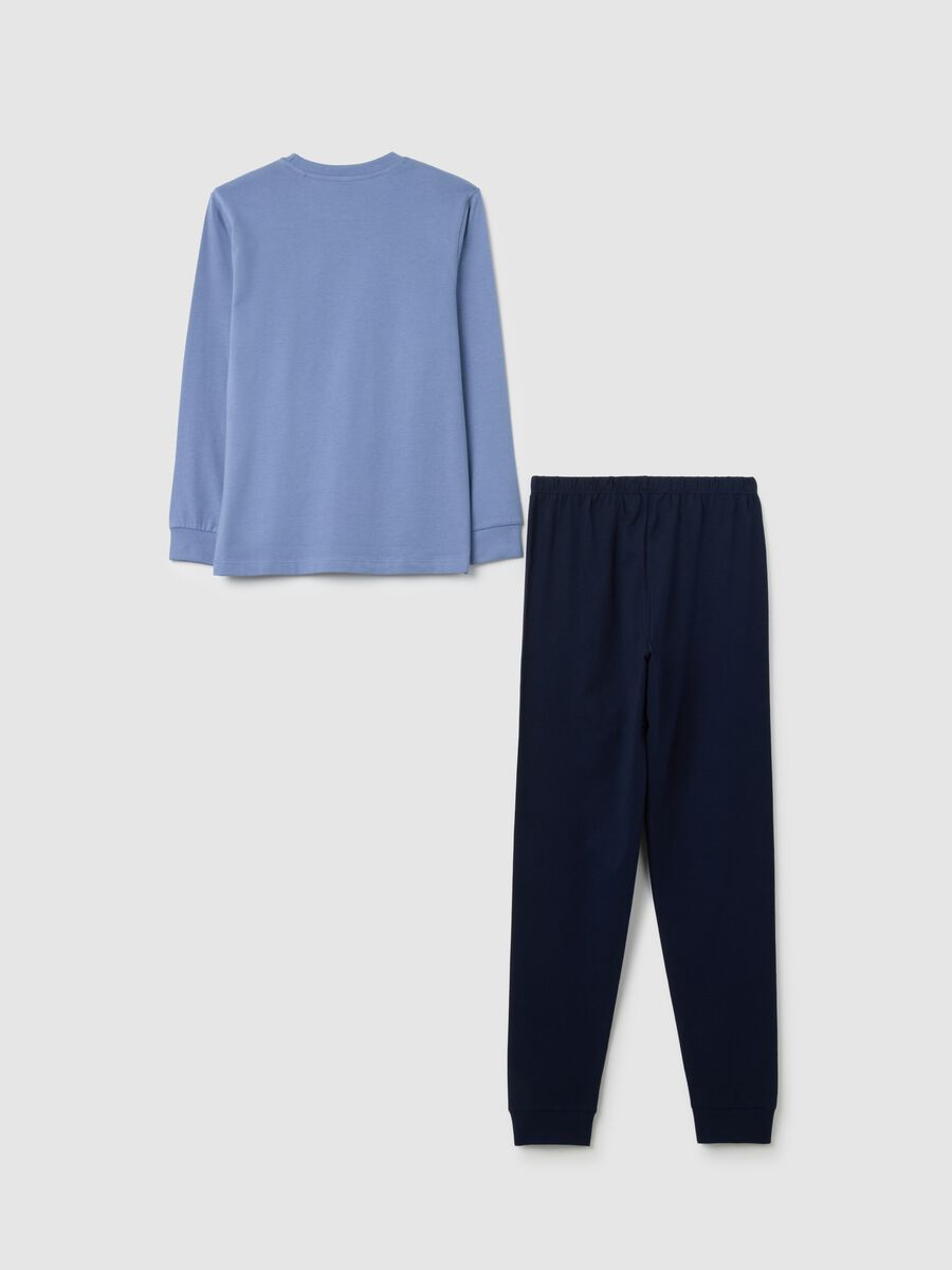 Boy's Multicolour Pure Cotton Pyjamas_1