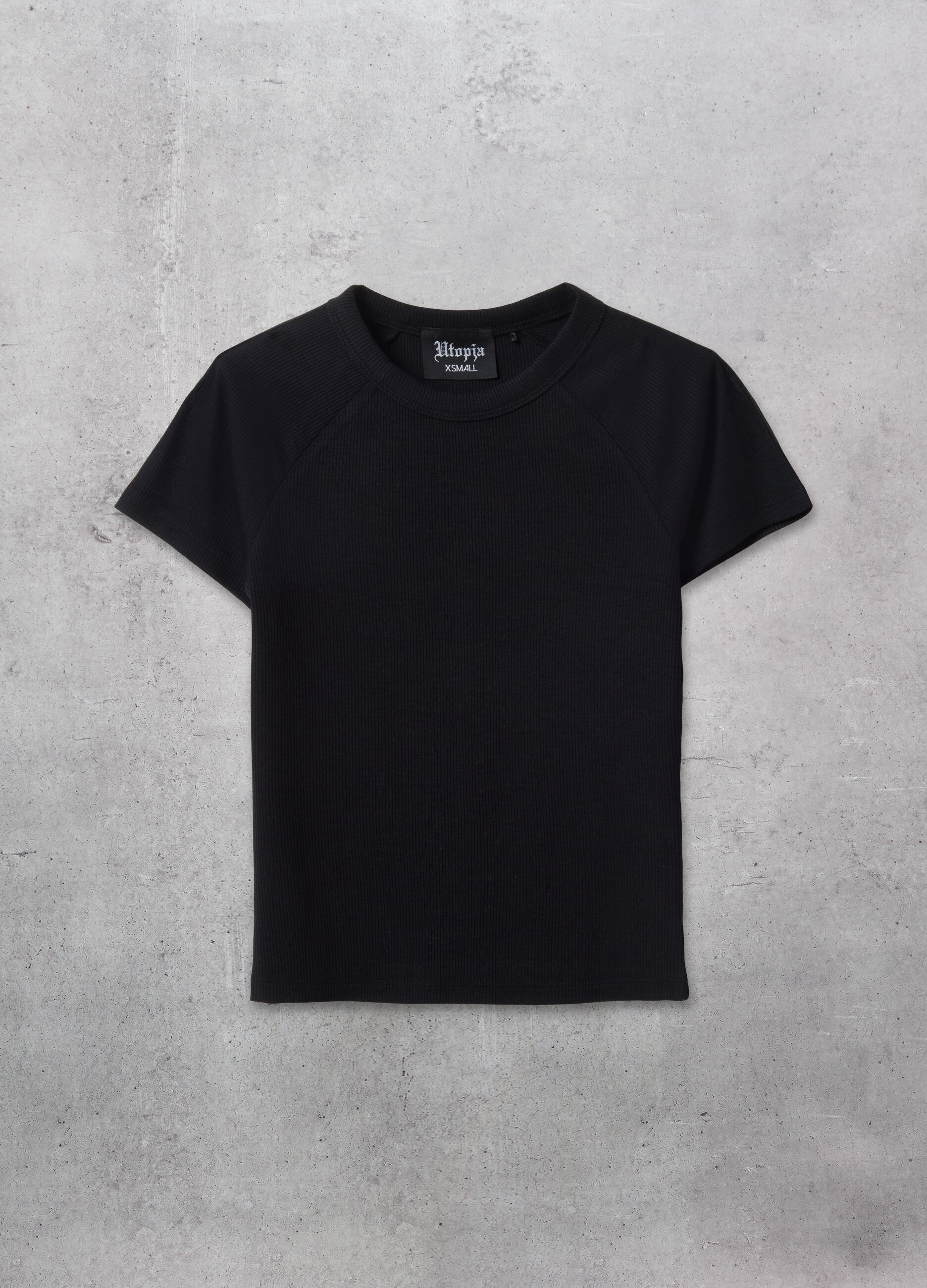 Ribbed Perfect Black T-shirt
