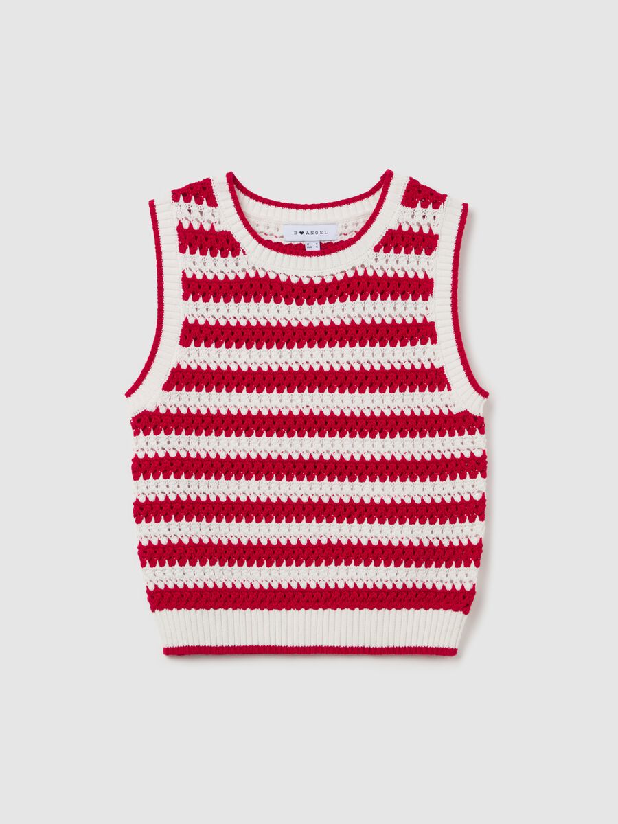 Striped crochet tank top_4