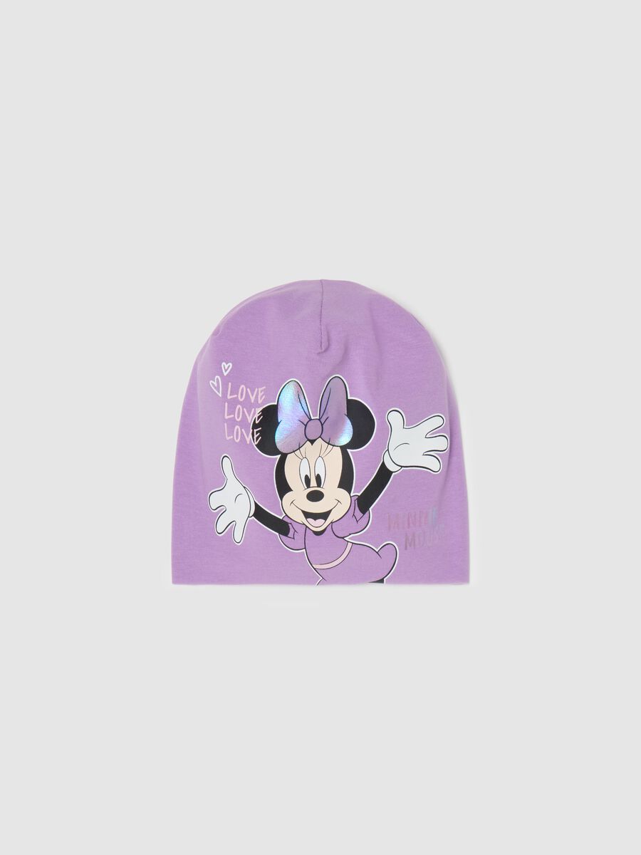 Jersey hat with Minnie Mouse print_0