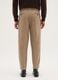 Brown chino trousers in pure cotton regular fit_2