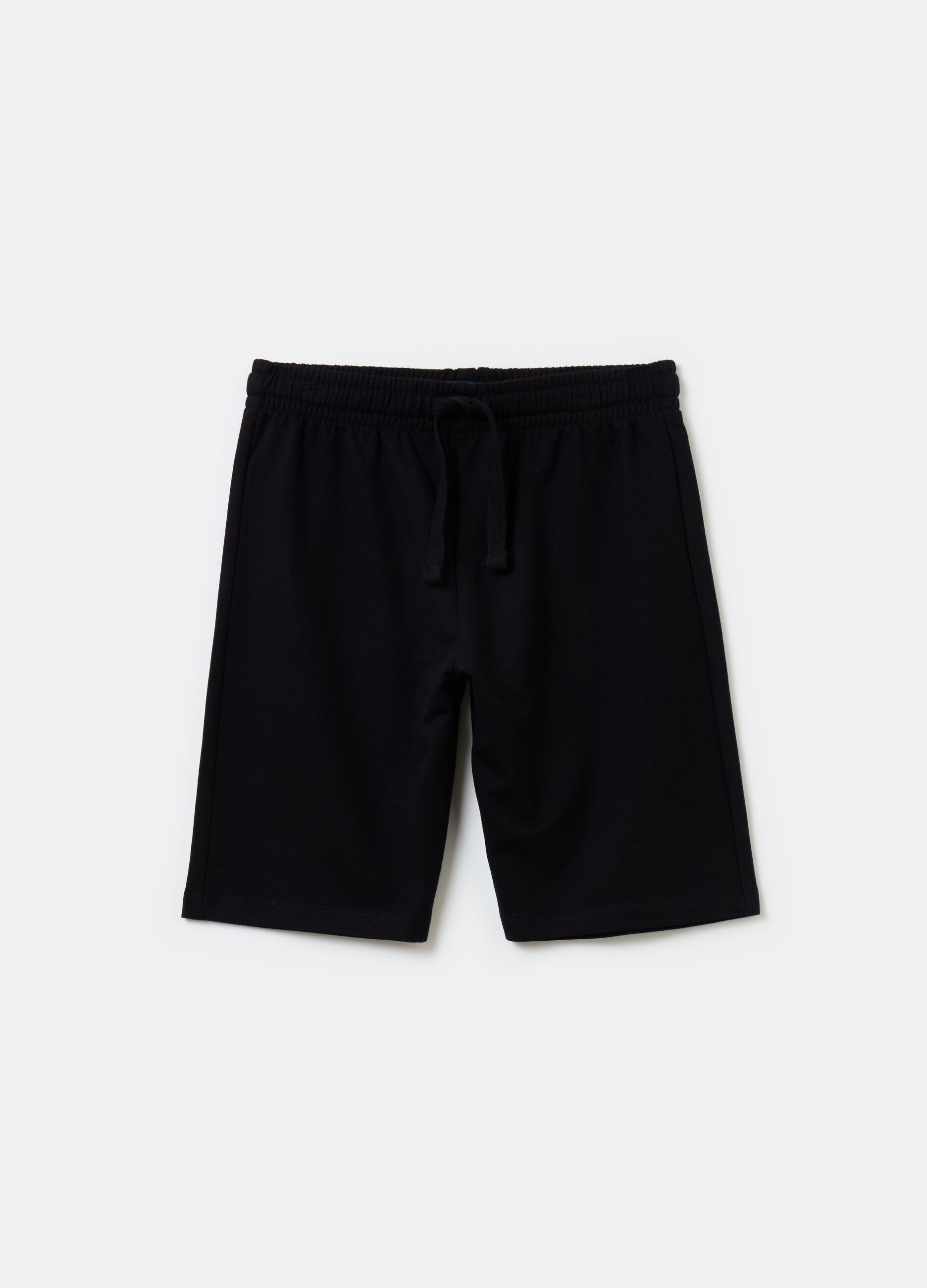 Shorts in French Terry con coulisse