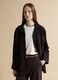 Black genuine leather jacket, regular fit_0