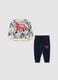 Multicoloured pure cotton Superman sweatshirt and trousers set for children_0