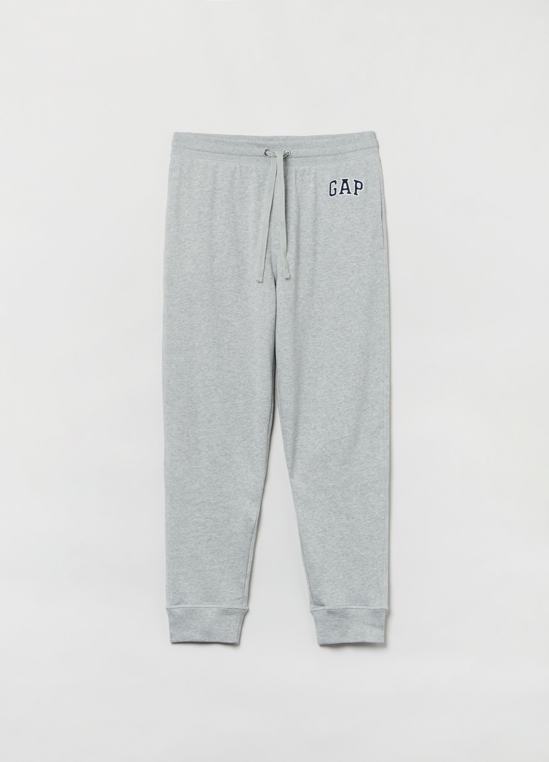 Fleece joggers with logo embroidery