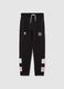 Children's black trousers in cotton blend regular fit_0