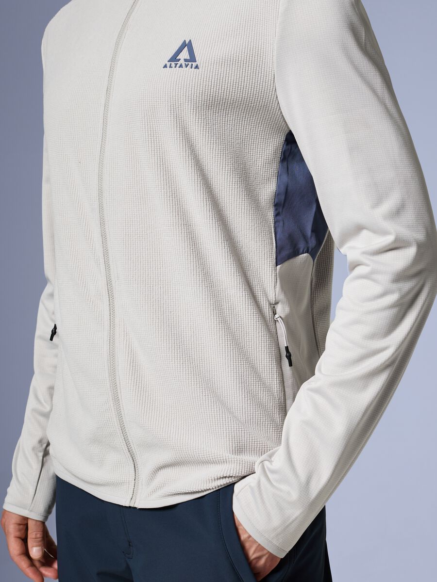 ALTAVIA WITH DEBORAH COMPAGNONI Hooded Full Zip Waffle Fleece_2