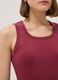 Red stretch cotton vest top, regular fit_3