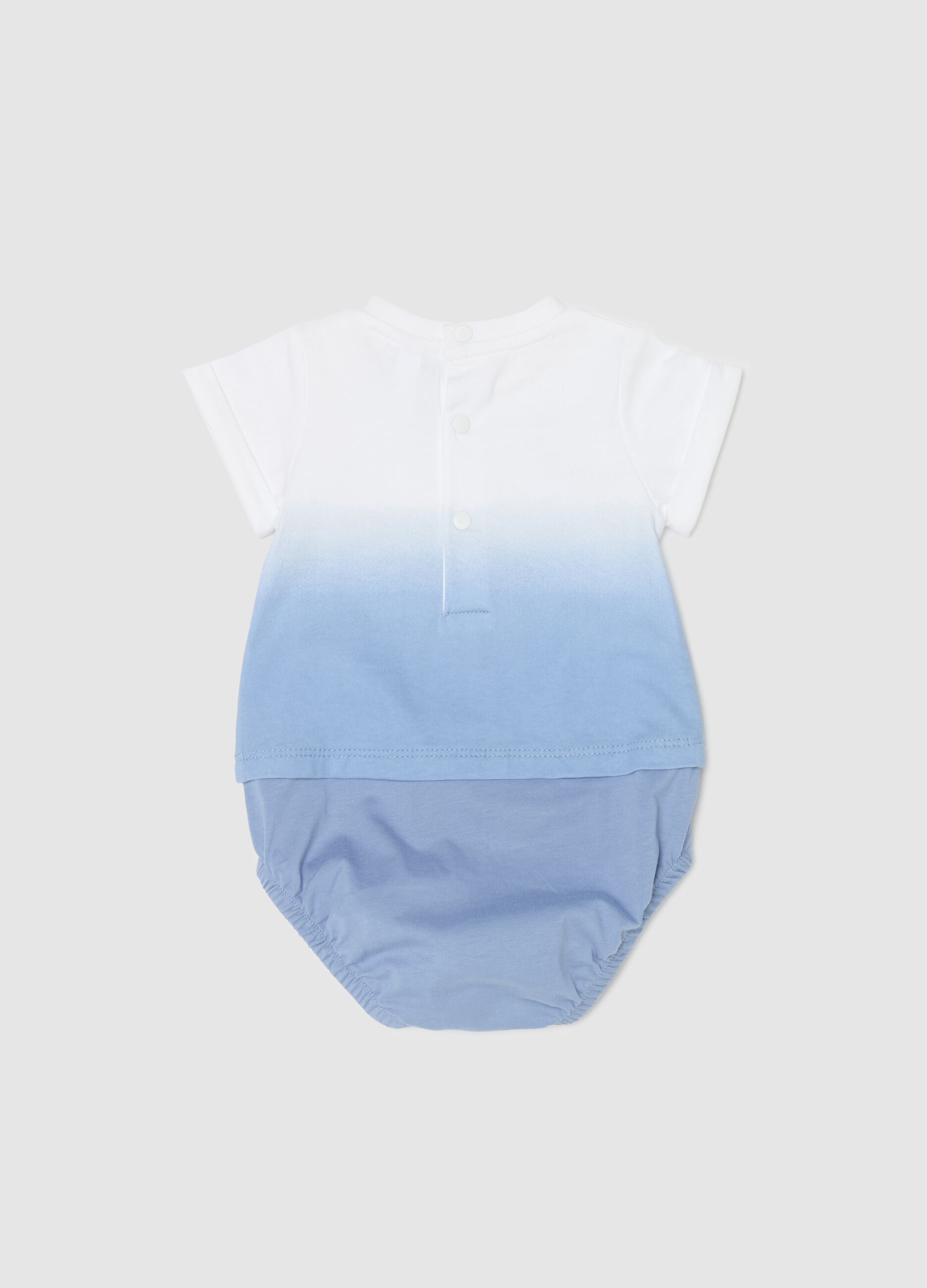 Cotton romper suit with Tom & Jerry print
