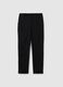 Black Slim Elasticated Trousers_4