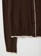 Brown viscose blend cardigan regular fit_5