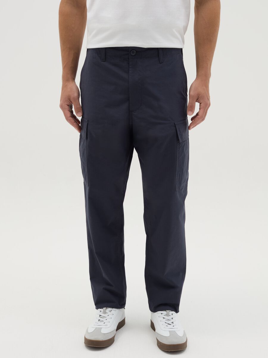 Cotton cargo trousers_1