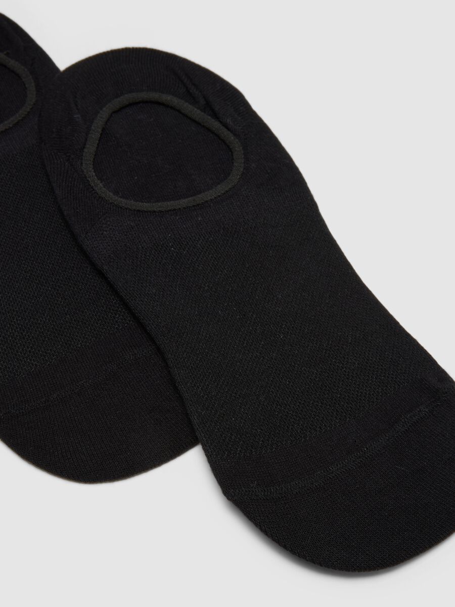 Pack of three black cotton sports socks_2