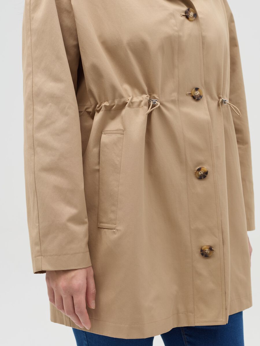 Curvy parka with internal drawstring_2